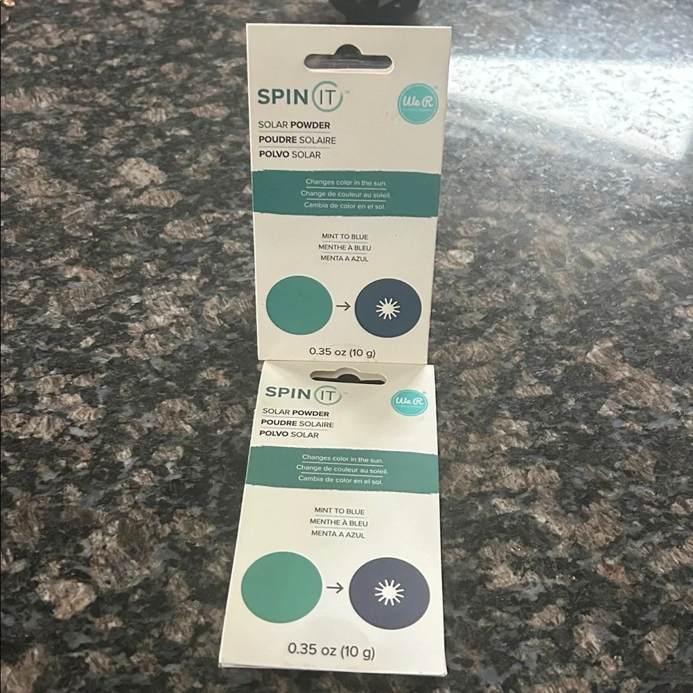 WE ARE MEMORY SPIN IT MICA POWDER & SOLAR POWDER LOT 4 NWT